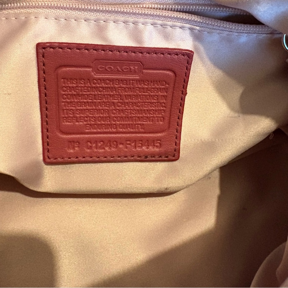 Coach Ashley Small Leather Satchel Ginger, F15445 - Picture 14 of 15